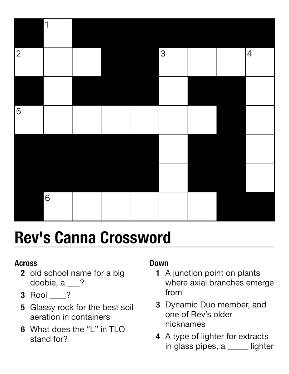 New Crossword Puzzle frm Rev