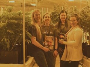 All female team at Vision Quest Cannabis