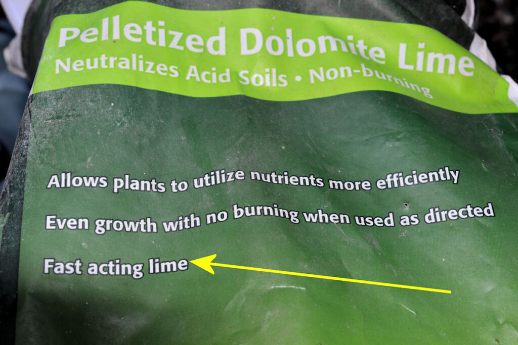 If Your Dolomite Lime is in a Granular Type of Form it Must Say Fast Acting
