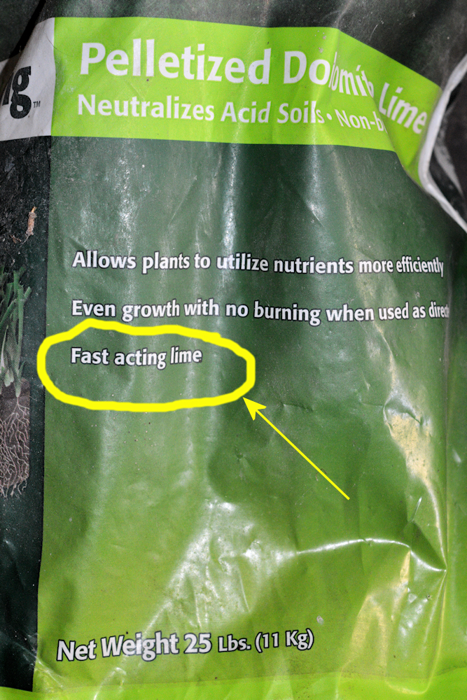 Pelletized Lime Must Also Be Fast Acting and it Must Say So