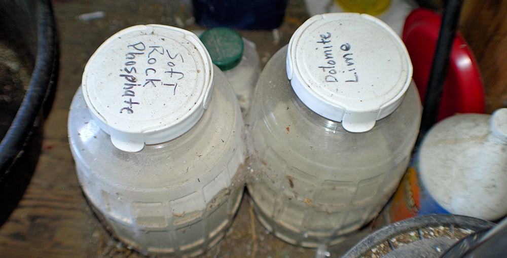 My Bulk Dolomite Lime Powdered and Soft Rock Phosphate Air-Tight Containers