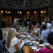 cannabis world news people at event dinner table