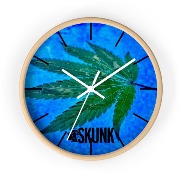 Aqua Leaf, Wall Clock