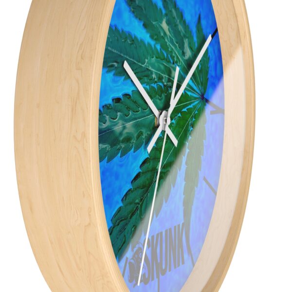 Aqua Leaf, Wall Clock