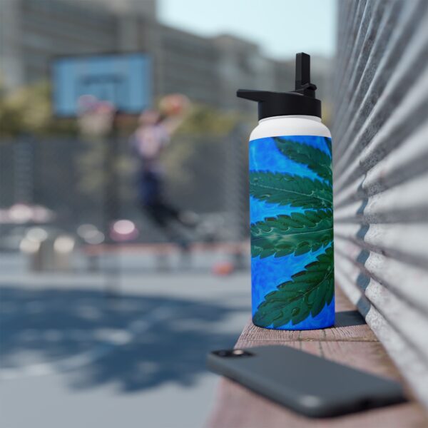 Aqua Leaf, Stainless Steel Water Bottle, Standard Lid