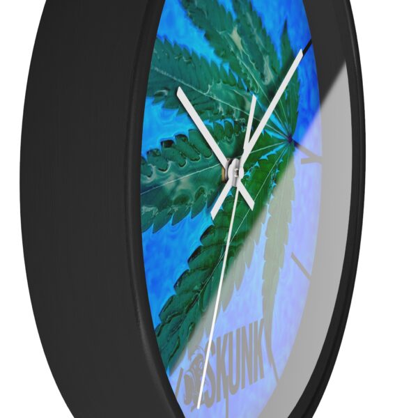 Aqua Leaf, Wall Clock