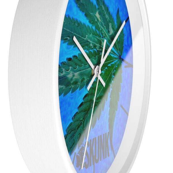 Aqua Leaf, Wall Clock