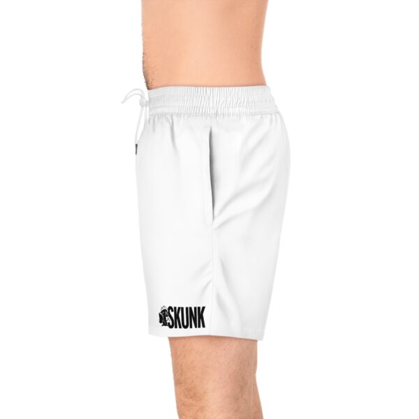 Purple Caper Skunk Caffeine, Men's Mid-Length Swim Shorts (AOP)