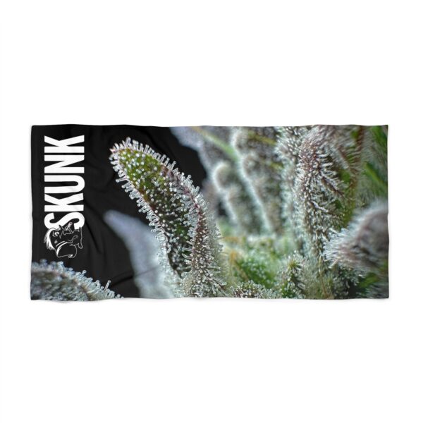Purple Caper Skunk Caffeine, Trichome Beach Towel