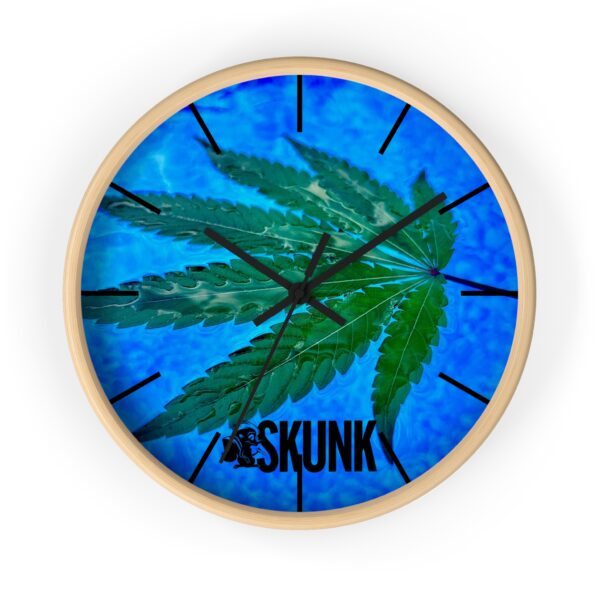 Aqua Leaf, Wall Clock