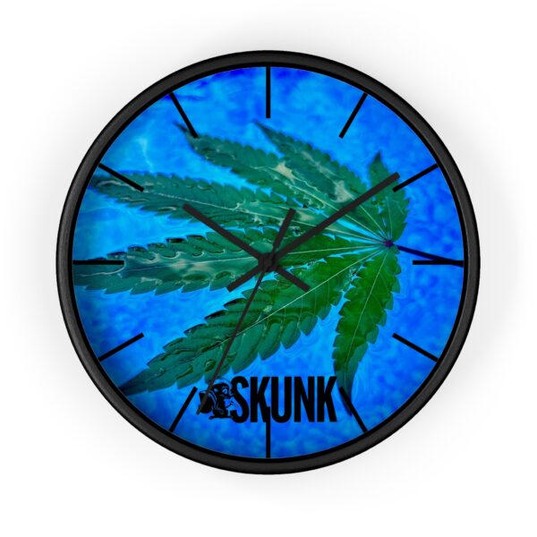 Aqua Leaf, Wall Clock
