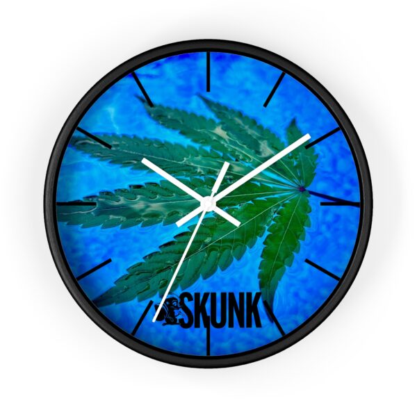 Aqua Leaf, Wall Clock