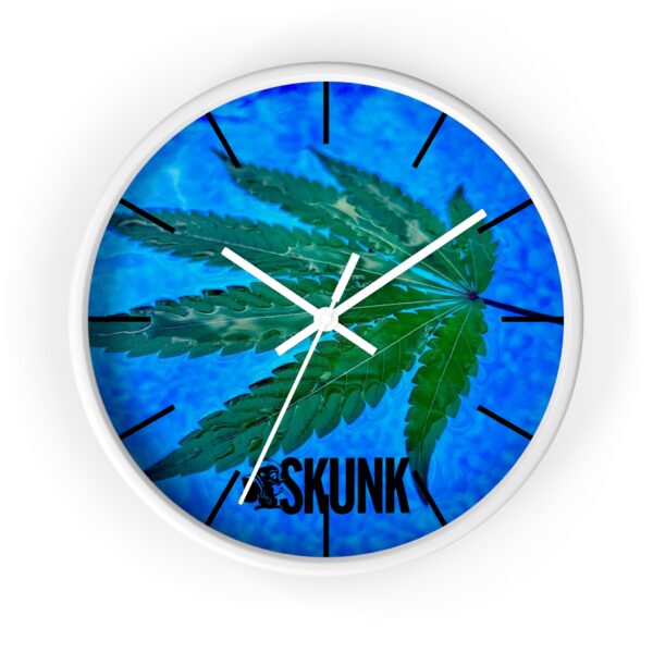 Aqua Leaf, Wall Clock