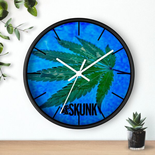 Aqua Leaf, Wall Clock