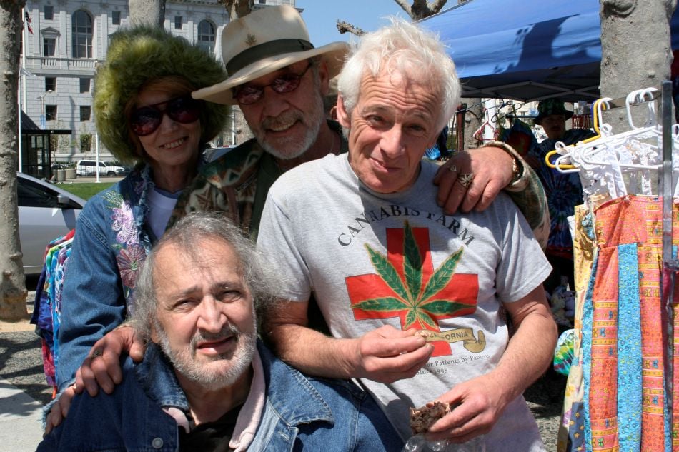 cannabis world news image of Jack Herer, Eddy Lepp, and Dennis peron