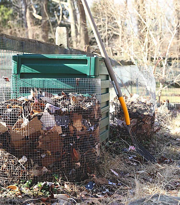 Compost Pile Fencing is Usually a Good Idea