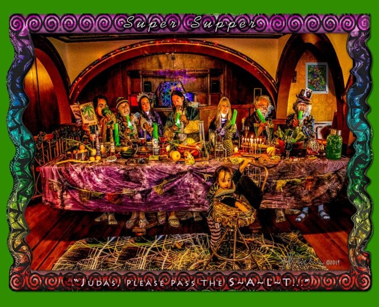 cannabis world news image of the last supper stoner style