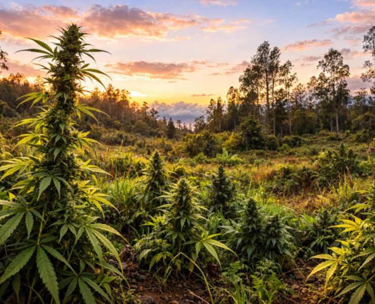 cannabis world news image of cannabis garden growing in backwoods of hawaii