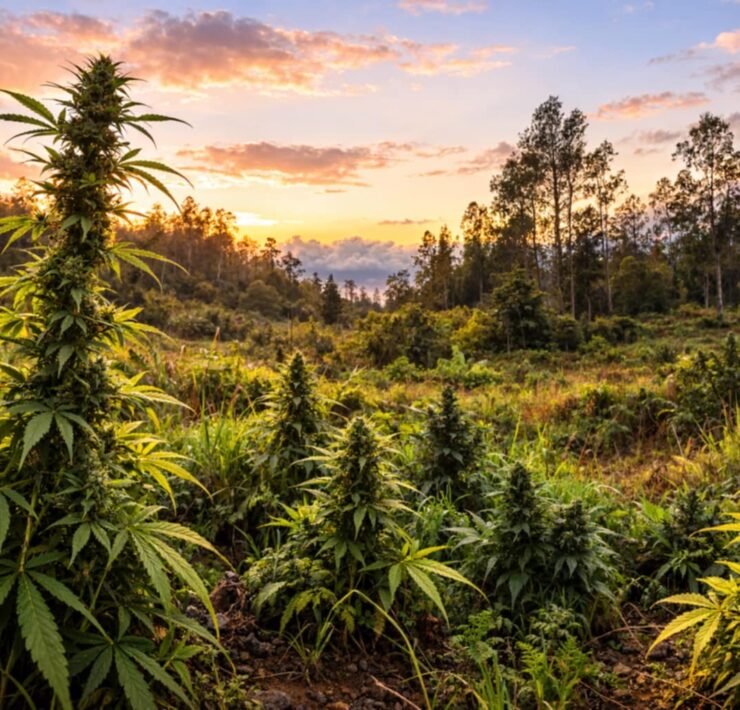 cannabis world news image of cannabis garden growing in backwoods of hawaii