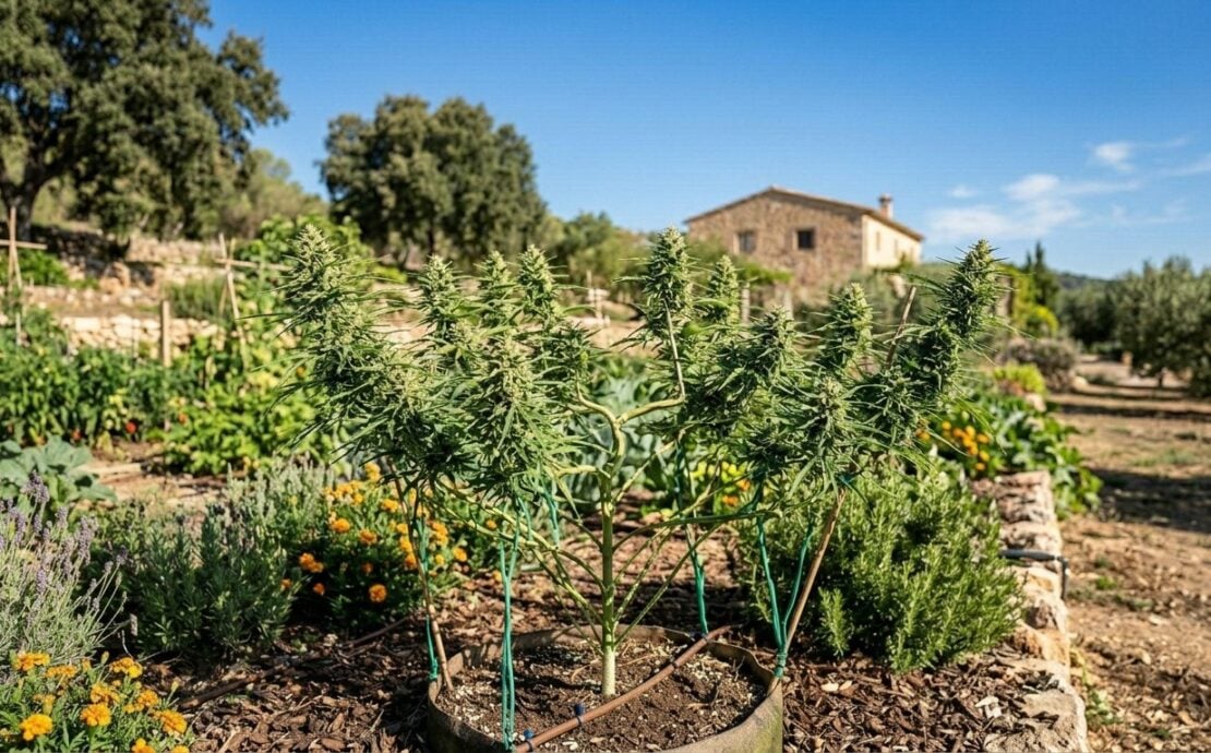 cannabis world news organic growing image of plant in garden