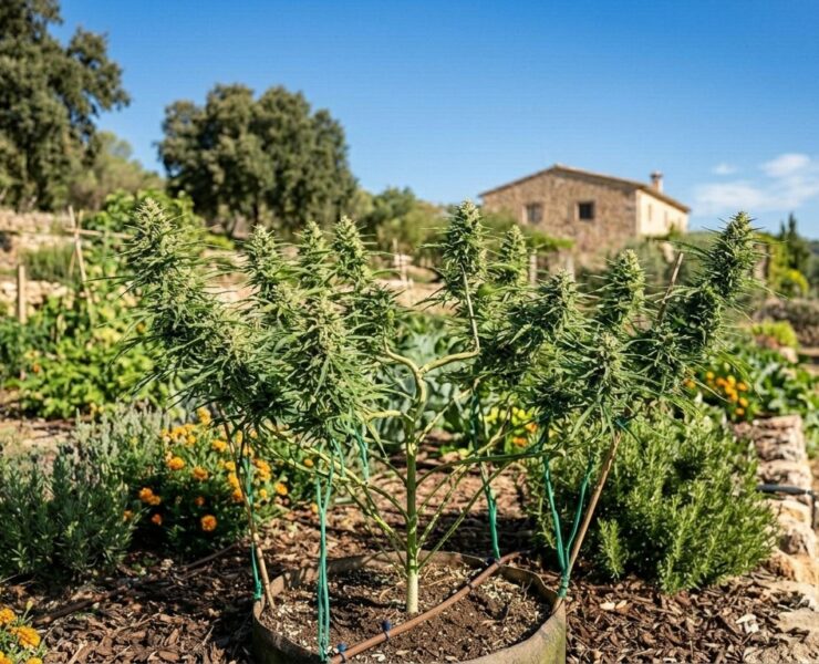 cannabis world news organic growing image of plant in garden