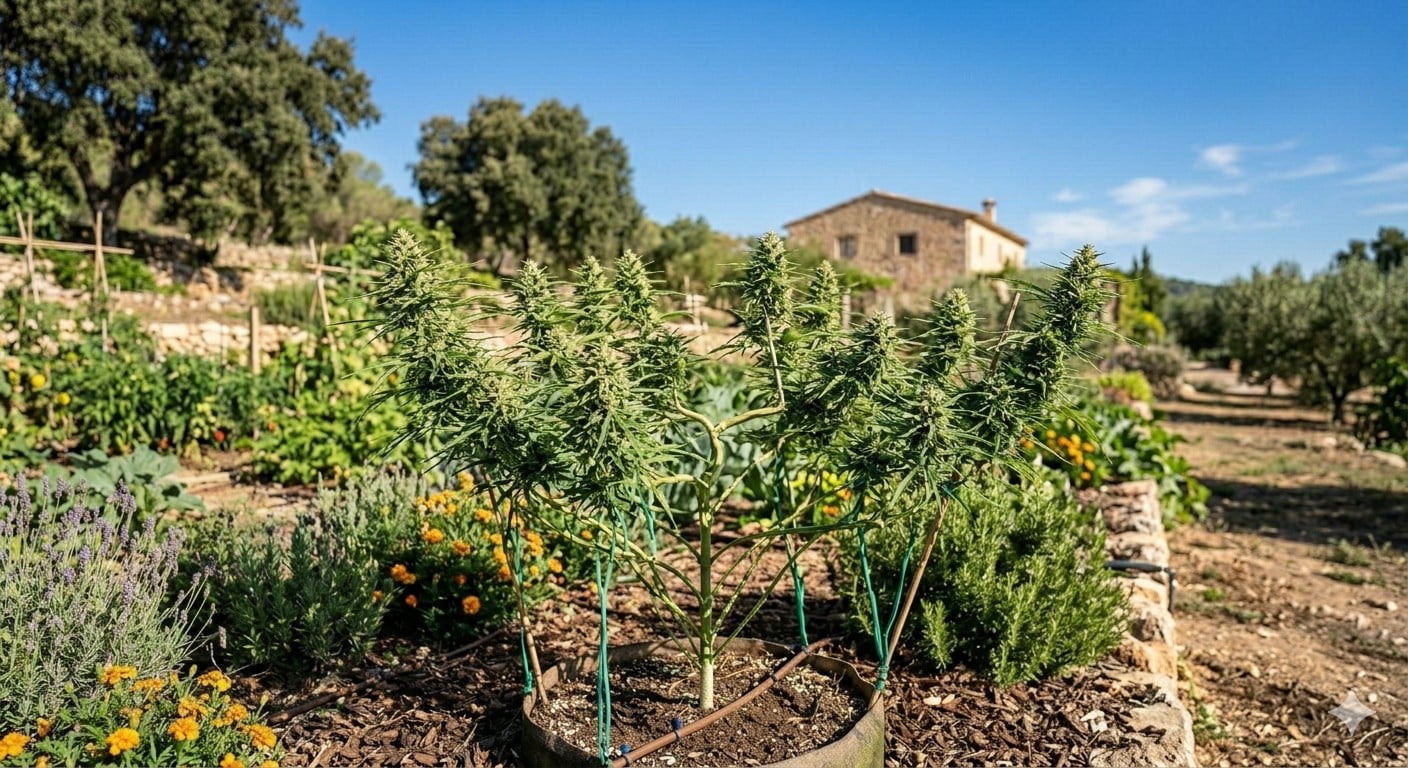 cannabis world news organic growing image of plant in garden