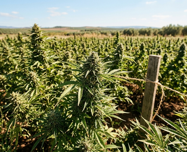 cannabis world news Outdoor cannabis plants thriving and close to harvest